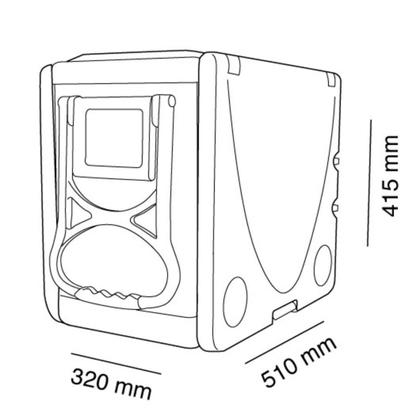 Imagem de Caixa Térmica De Praia Bebidas 32L 5 Em 1 ul Arqplast