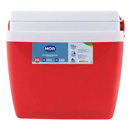 Imagem de Caixa Térmica Mor 26 Litros  - Vermelha