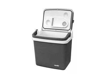 Imagem de Caixa Térmica Refrigerador Automotivo Vender Cinza Cooler 12V 20 Litros