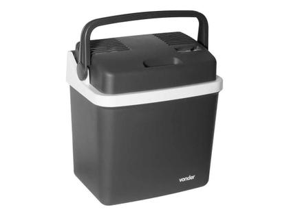 Imagem de Caixa Térmica Refrigerador Automotivo Vender Cinza Cooler 12V 20 Litros