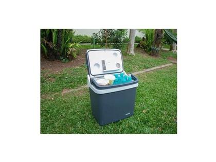 Imagem de Caixa Térmica Refrigerador Automotivo Vender Cinza Cooler 12V 20 Litros