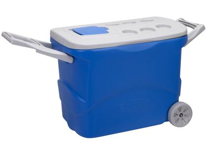 Caixa Térmica Soprano 50L com Rodas Tropical - Azul - Caixa
