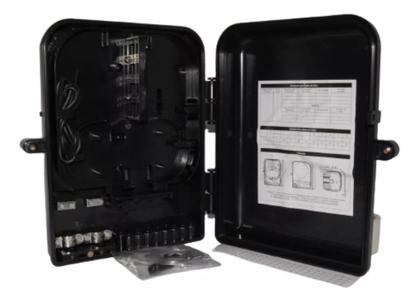 Imagem de Caixa Terminacao Optica Cto Ftth 16 Portas Painel 1x16 Anatel