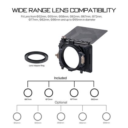 Imagem de Caixa Tilta Mirage 4x5.6 Fosca com Filtros Circulares de 95mm