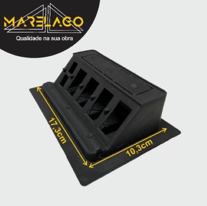 Imagem de Caixa tomada preta de mesa + 4 modulos + 1 rj45