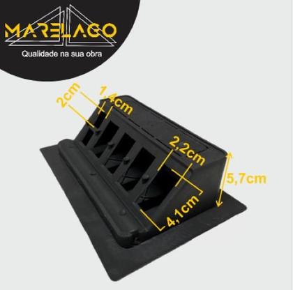 Imagem de Caixa tomada preta de mesa + 4 modulos + 1 rj45