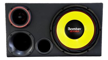 Imagem de Caixa Trio Carro Som Automotivo Sub Bomber Detoner Amarelo