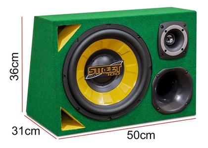 【トンボ】その2 Caixa Trio Completa Som Automotivo Brasil Patriota 375w Rms