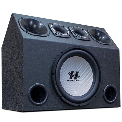 Caixa Trio Igrejinha Som Automotivo Sub 12 Hurricane 600w - Caixa
