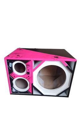 Caixa Trio Para Subwoofer De 12 Corneta E Super Tweeter - Gd Sound
