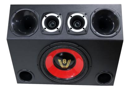 Imagem de Caixa Trio Som Completa Igrejinha + Modulo Taramps Tl1500