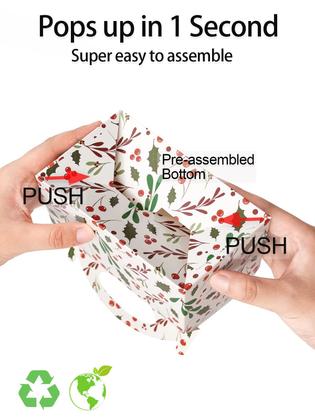 Imagem de Caixas de presente Happyhiram 25 unidades de doces de Natal de 15x9x9cm