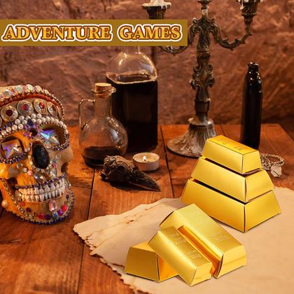 Imagem de Caixas de presente Honoson Gold Bar 14x8x4 cm Party Favor 150 unidades