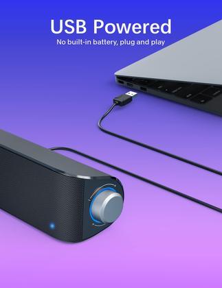 Imagem de Caixas de Som para Computador Nylavee HiFi - USB e Bluetooth 5.0