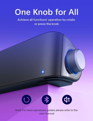 Imagem de Caixas de Som para Computador Nylavee HiFi - USB e Bluetooth 5.0