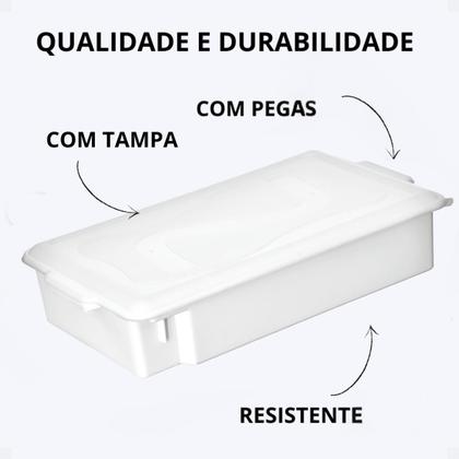 Imagem de Caixas Organizadora 11,5 l c/ tampa Conjunto c/6 unid.