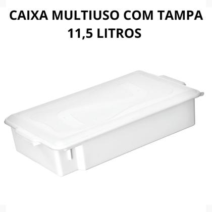 Imagem de Caixas Organizadora 11,5 l c/ tampa Conjunto c/6 unid.