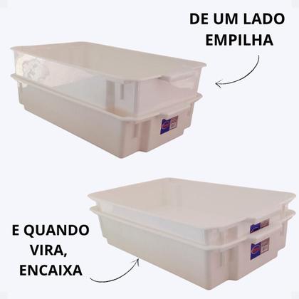 Imagem de Caixas Organizadora 11,5 l c/ tampa Conjunto c/6 unid.