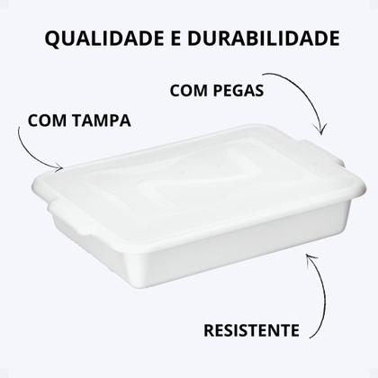 Imagem de Caixas Organizadora 4 l c/ tampa Conjunto c/12 unid.