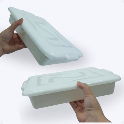 Imagem de Caixas Organizadora 4 l c/ tampa Conjunto c/12 unid.