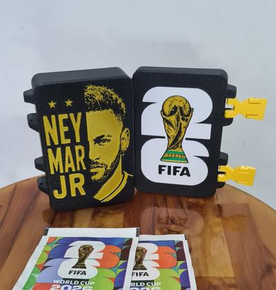 Imagem de Caixinha Box Porta Figurinhas Copa 2026 Cor:Roxo