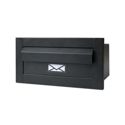 Imagem de Caixinha De Correio Inox Moderna All Black 29cm
