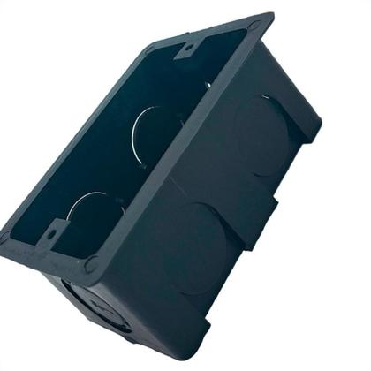Imagem de Caixinha De Luz Pvc Brascom Preta 4X2 - Kit C/100 Pecas