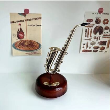 Imagem de Caixinha De Música Decoração Artesanato Caixa Estilo Retrô
