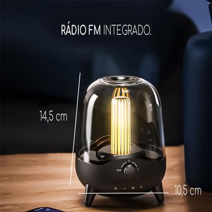 Imagem de Caixinha De Musica Som Potente Com Led Recarregavel E Radio