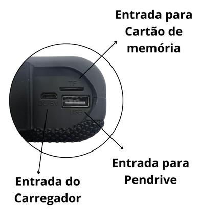 Imagem de Caixinha de Som GO03 Bluetooth Pequena Portátil Resiste a Água Cores Diversas
