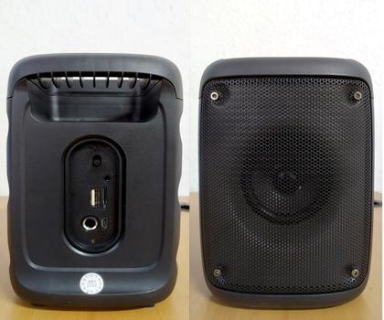 Imagem de Caixinha de Som Karaokê com Microfone FM Bluetooth e LEDs