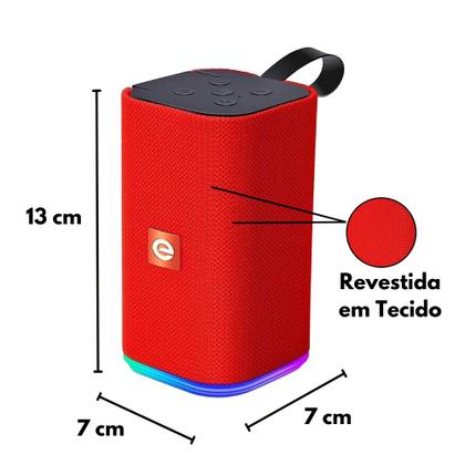 Imagem de Caixinha de Som Soundbox Bluetooth Multimidia Portátil USB MicroSD Auxiliar Exbom CS-M31BTL 5W