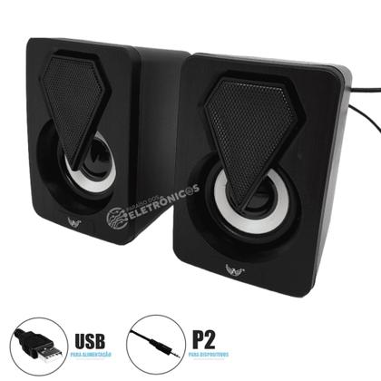 Imagem de Caixinha Multimídia Led Colorido Estéreo Para Notebook AL3082