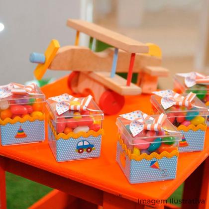 Imagem de Caixinhas de Acrílico Com Tampa 4cm Transparente 30 unidades