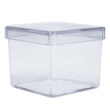 Imagem de Caixinhas de Acrílico Com Tampa 4cm Transparente 30 unidades
