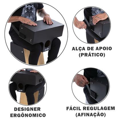 Imagem de Cajón de colo wd style elétrico  witler drums  preto