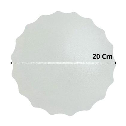 Imagem de Cake Board 20 Cm Base para Bolo Ondulada Mdf Branco (15 Unidades)  Digoarts 