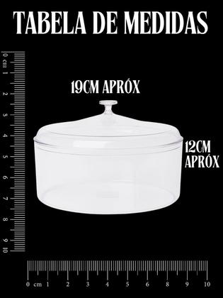Imagem de Cake Box Paris Redonda 2,200L C/Tampa Transparente Acrílico