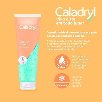 Imagem de Caladryl Gel Refrescante Hidratante Pós-Sol 120g