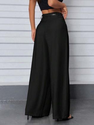 Imagem de Calça Alfaiataria Social Wide Leg Cintura Alta