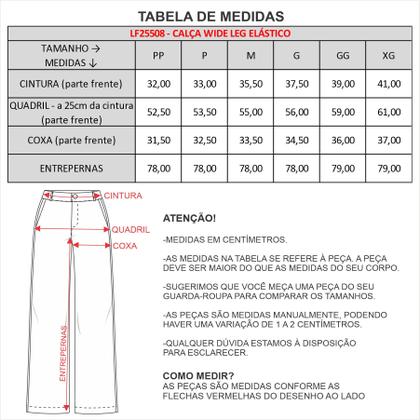Imagem de Calça alfaiataria wide leg com elástico