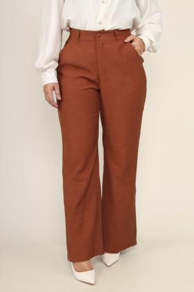 Imagem de Calça alfaiataria wide leg com elástico