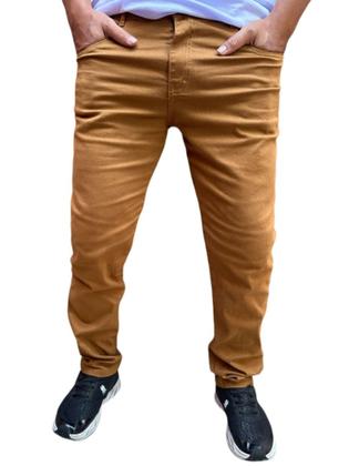 Imagem de Calça basica jeans e sarja masculina c/elastano skinny otima qualidade