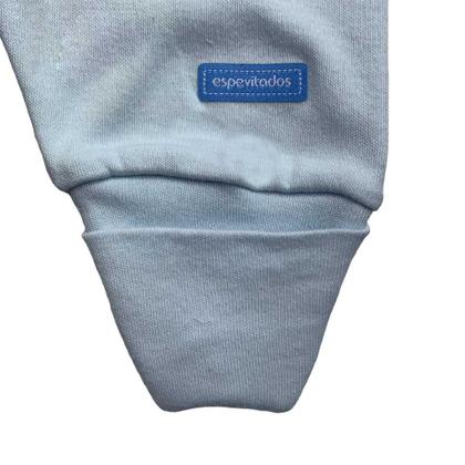 Calça bebê azul claro liso pé reversível BB Básico - Espevitados Imagem de Calça bebê azul claro liso pé reversível BB Básico