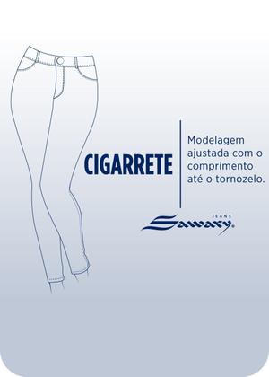 Imagem de Calça Bengaline Sawary Cigarrete - 276515 Azul