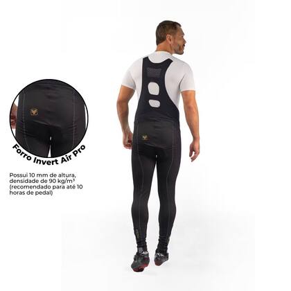 Imagem de Calça bretelle ciclismo masculino Free Force Performance Gel