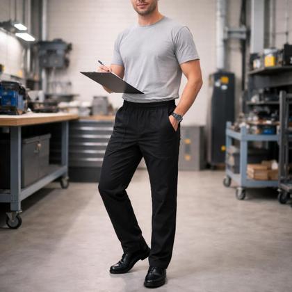 Imagem de Calça Brim Comum Trabalho Obra Qualidade Premium Pronta Entrega Resistente Promoção Peão