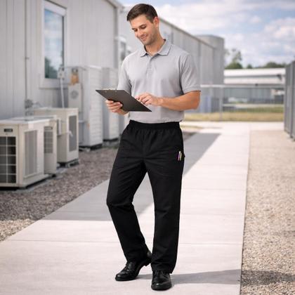 Imagem de Calça Brim Comum Trabalho Obra Qualidade Premium Pronta Entrega Resistente Promoção Peão