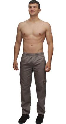 Imagem de Calça Brim Extra Plus Size Especial Conforto Elástico Cordão