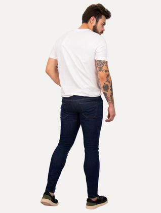 Imagem de Calça Calvin Klein Jeans Masculina Super Skinny 5 Pockets Escura